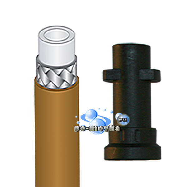 Тройная оплётка шланга RM ВТ 04 под бытовой Karcher: полиэстр/ металл оплётка/ полиуретан