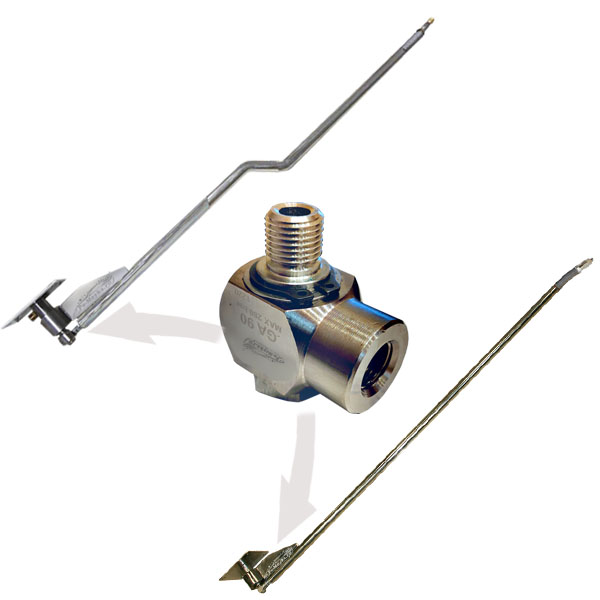 угловой поворотный фитинг на консоль ru-sw 90 1/4" латунь