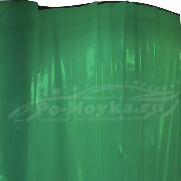 штора пвх для автомойки (автосервиса). зелёная штора