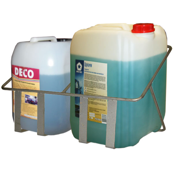 настенный держатель двух канистр нержавеющий twh-2