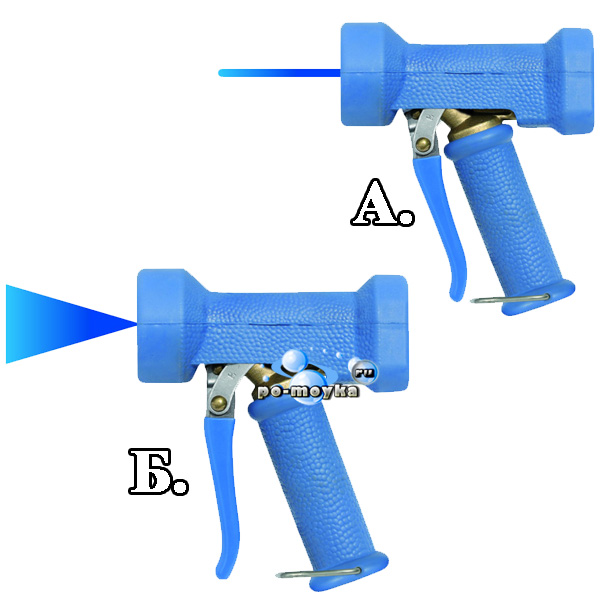 форсунка на пистолете ST-1200 от R+M с изменяемым углом распыления