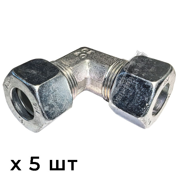 Угловой соединитель труб высокого давления, 5 штук