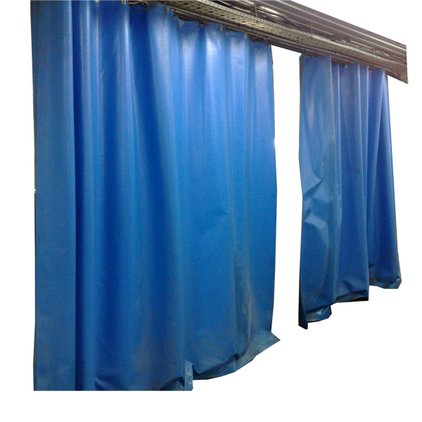 штора пвх для автомойки (автосервиса). зелёная штора