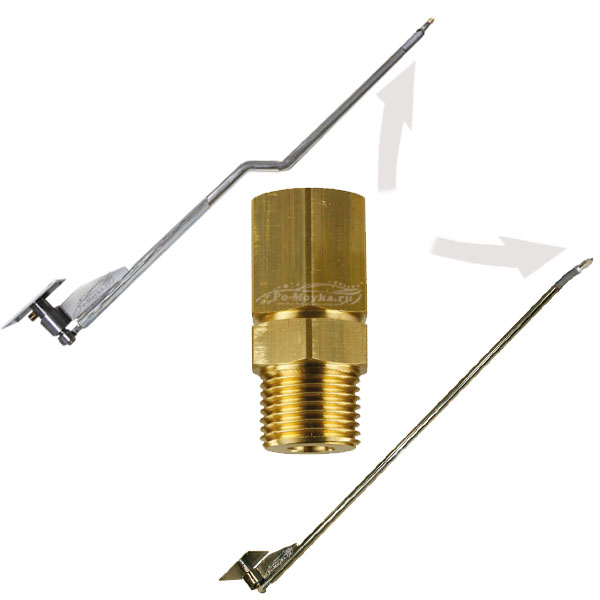 r+m поворотный фитинг прямой st-300 на консоль 1/4" ш-г (вращ. соединение)