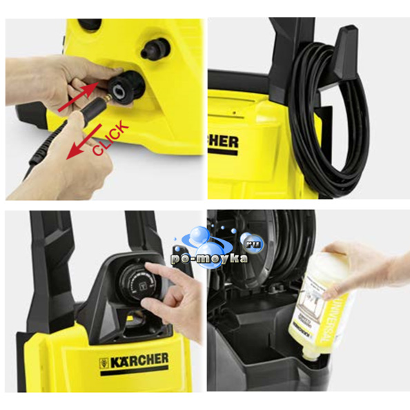 Бытовая минимойка К 5 Car (Karcher) 1.180-642 для дачи и гаража с давлением 145 Бар