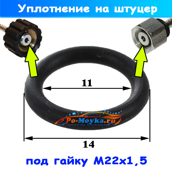 Кольцо уплотнительное под гайку М22х1,5 шланга ВД