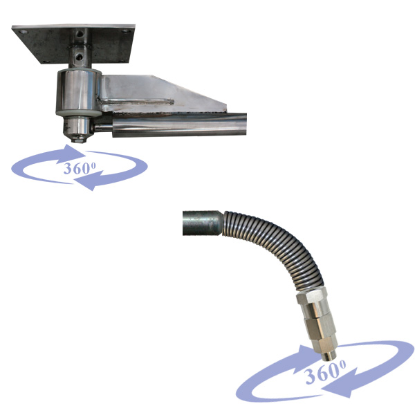 консоль нержавеющая прямая потолочная profi 2 м