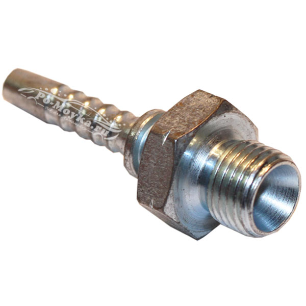 фитинг 1/4" штуцер на шланг высокого давления 06 мм