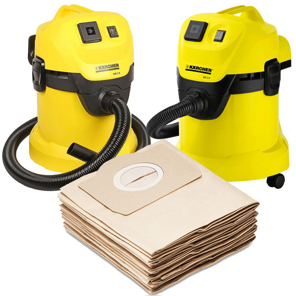 бумажные мешки на пылесос karcher mv3, wd3 ... 6.959-130, 5 шт