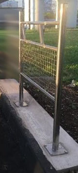 стойка для 2-х держателей автомобильных ковриков