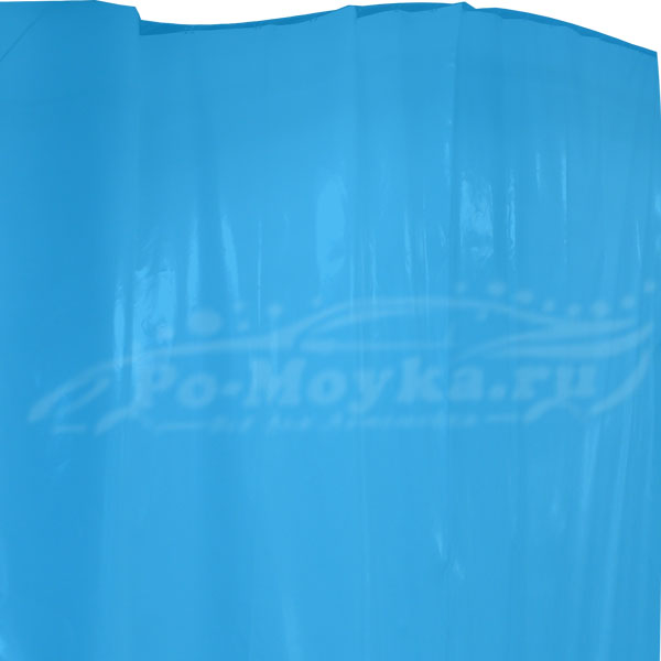 штора пвх для автомойки (автосервиса). голубая штора