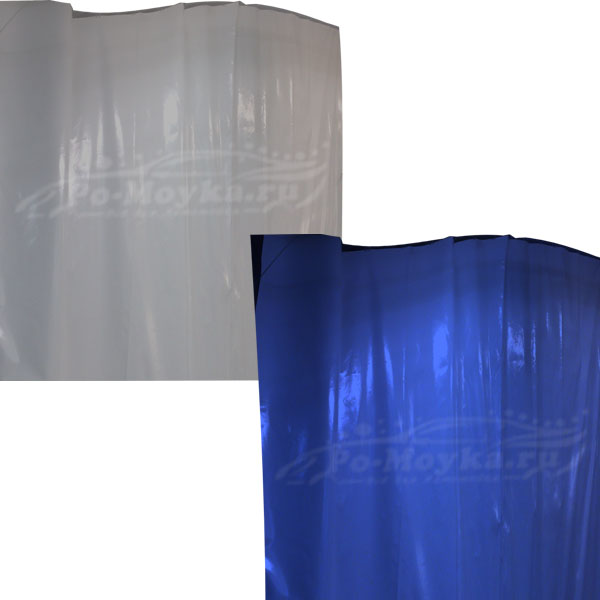 штора пвх на автомойку кнр 550 гр/м2 серая или синяя