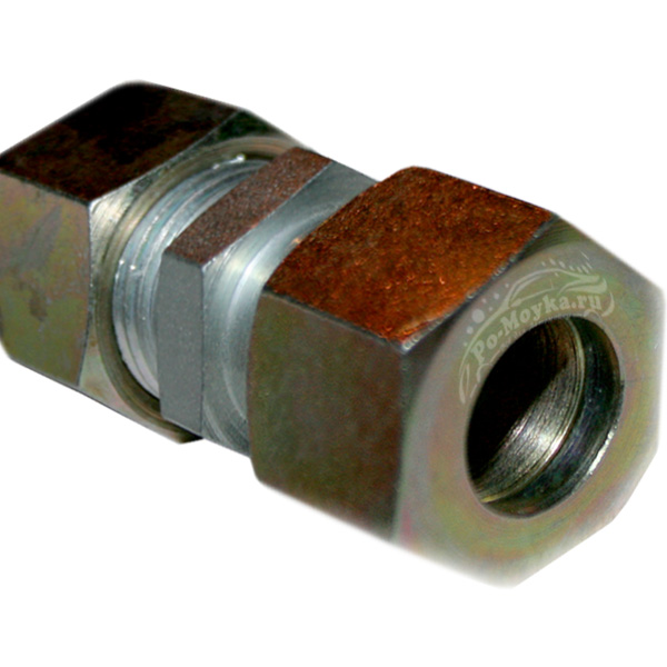 прямой соединитель двух труб вд цанга-цанга, 5 штук