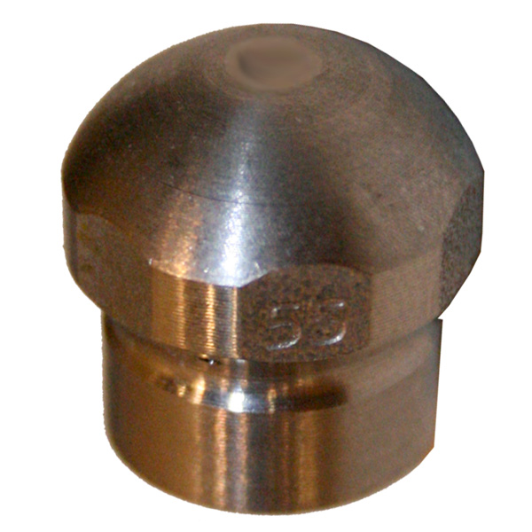 форсунка для прочистки труб с боем вперёд, вход 1/8"