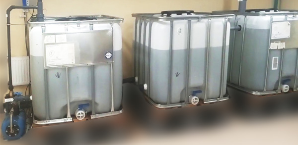 Блок емкостей для очистки воды, оборотное водоснабжение на автомойке