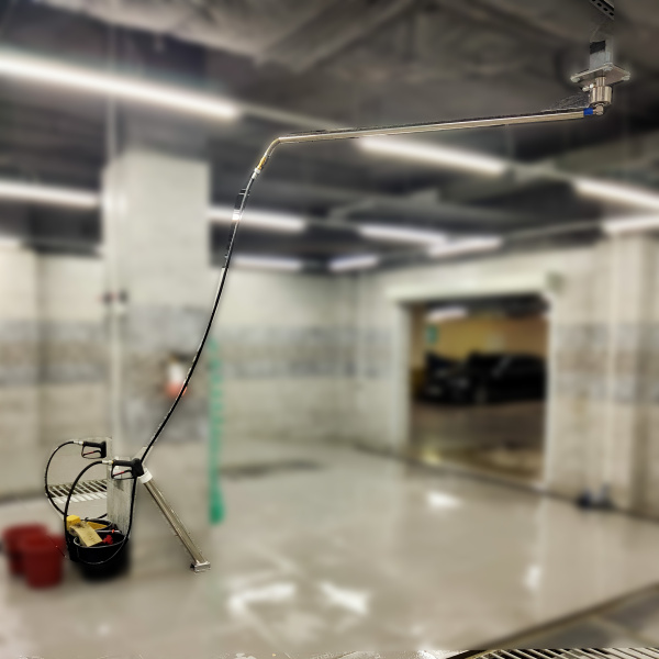 консоль потолочная нержавеющая 2 м (pa srl) для шланга вд