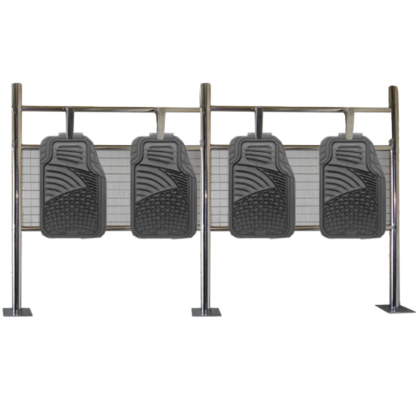 стойка для 4-х автомобильных ковриков на мойку самообслуживания