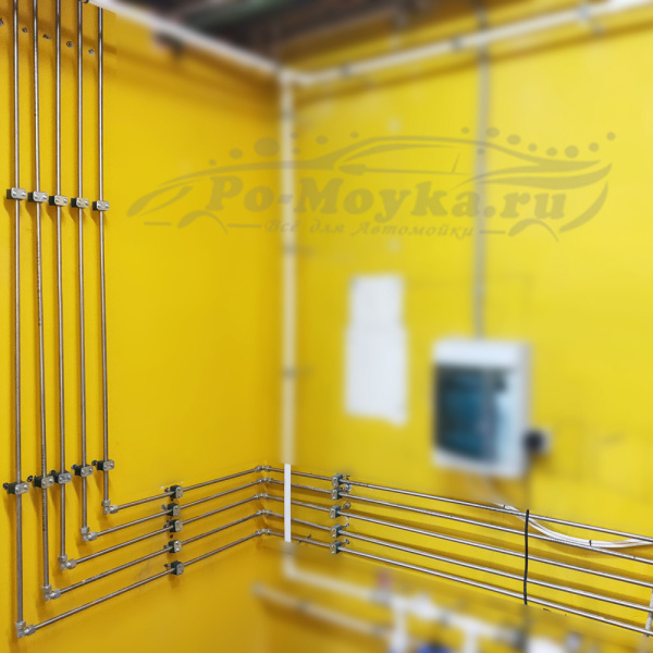 труба оцинкованная вд (для протяжки магистрали при оборудовании автомойки) по 1м (кратно трем)