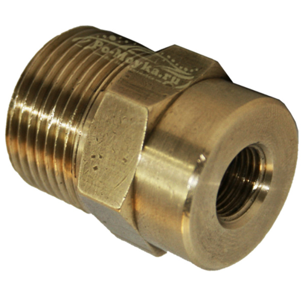 переходник высокого давления m22х1,5 внеш - 1/8"внут резьбовой кнр