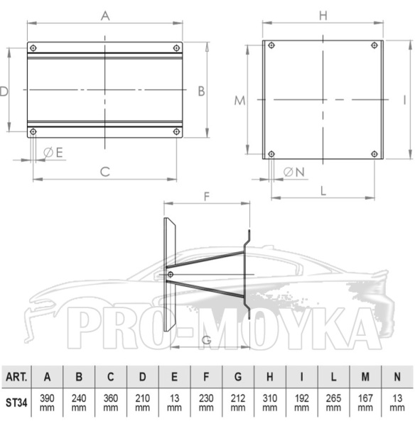 кронштейн поворотный st 34 для барабана ramex hr 3400
