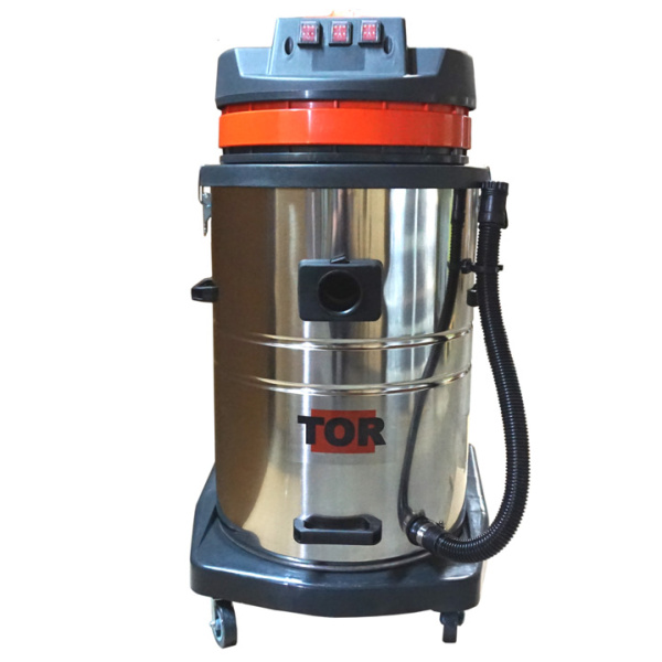 трёхтурбинный водопылесос tor для автомойки на тележке на 80 литров