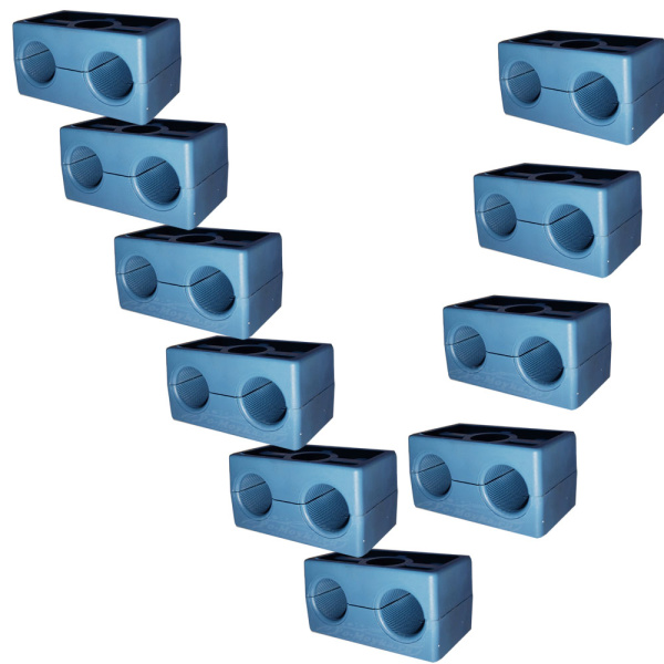 держатель двух труб вд (магистрали) 15 мм для автомойки х 10 штук