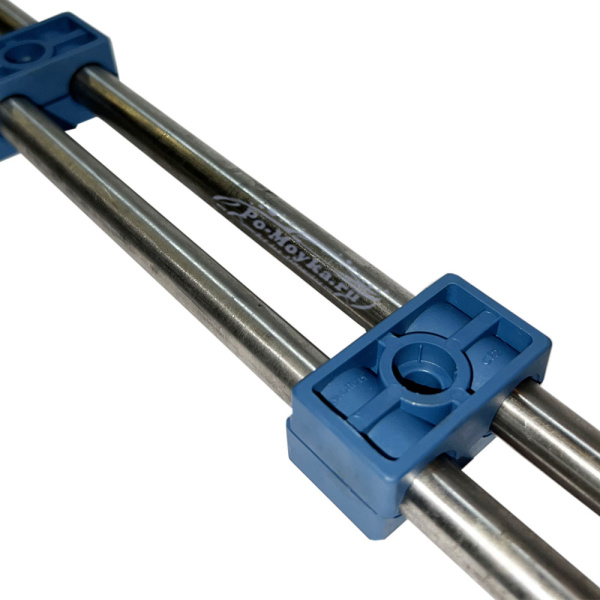 держатель 2-х труб вд d=15 мм на автомойку, 20 штук