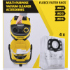 фильтр-мешки из нетканные на пылесосы karcher mv и wd, 2.863-006, 4 шт