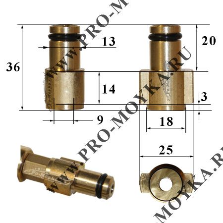 пеногенератор для мойки интерскол серии c №12 от pa srl