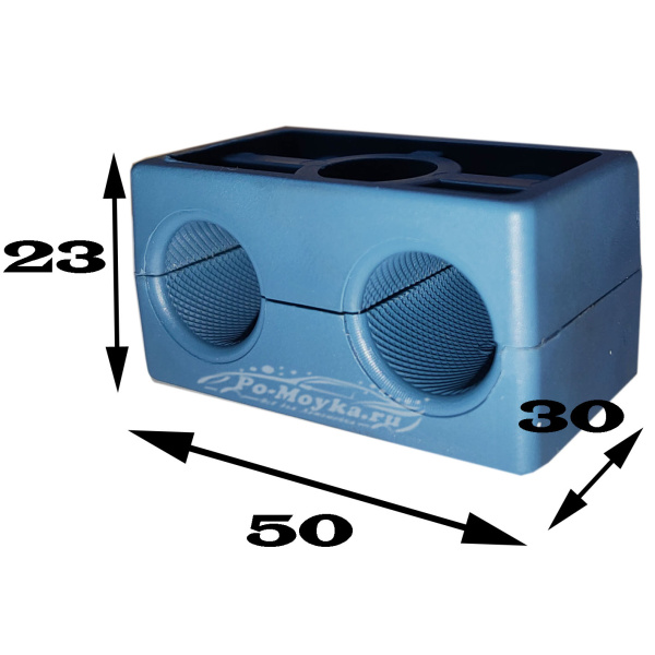 держатель двух труб вд (магистрали) 15 мм для автомойки х 10 штук