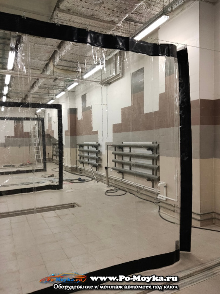 штора на автомойку серая корея 630 гр/м2