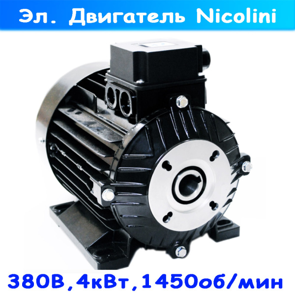 электродвигатель с полым валом nicolini 4 квт для серии nmt