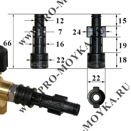 пенная насадка annovi reverberi №10 plast