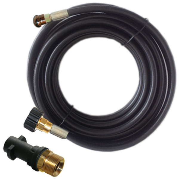 шланг для прочистки канализации 15м с форсункой 3x1 для karcher k2-k7 (керхер)