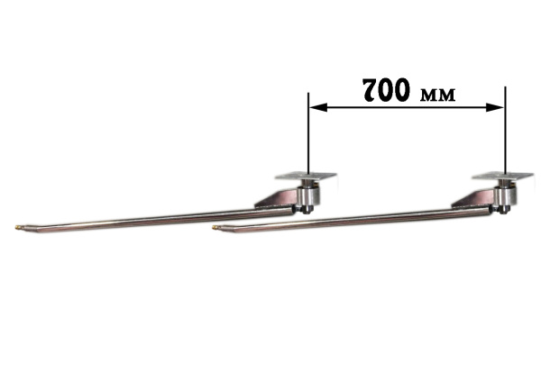 консоль с углом наклона потолочная 1700 мм